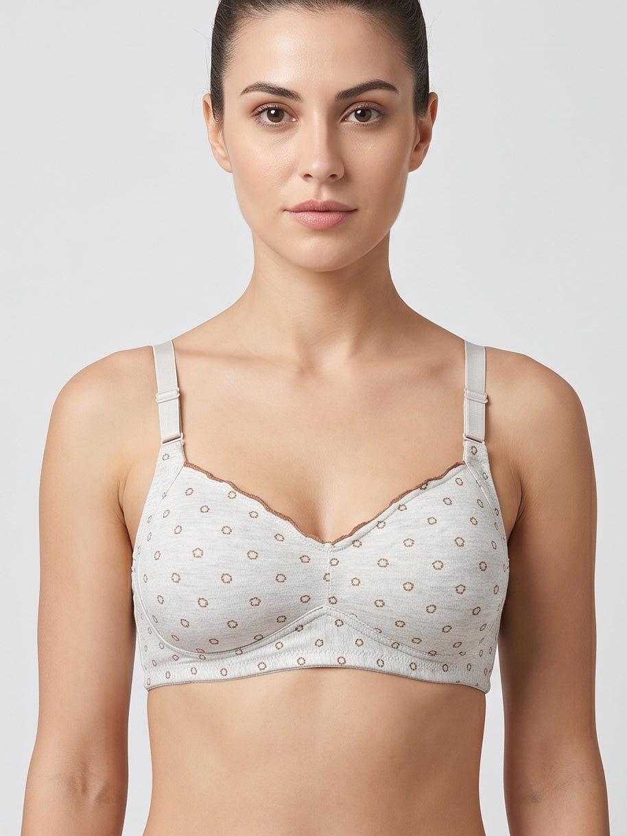 Everyday Comfort Bra - Grey & Brown