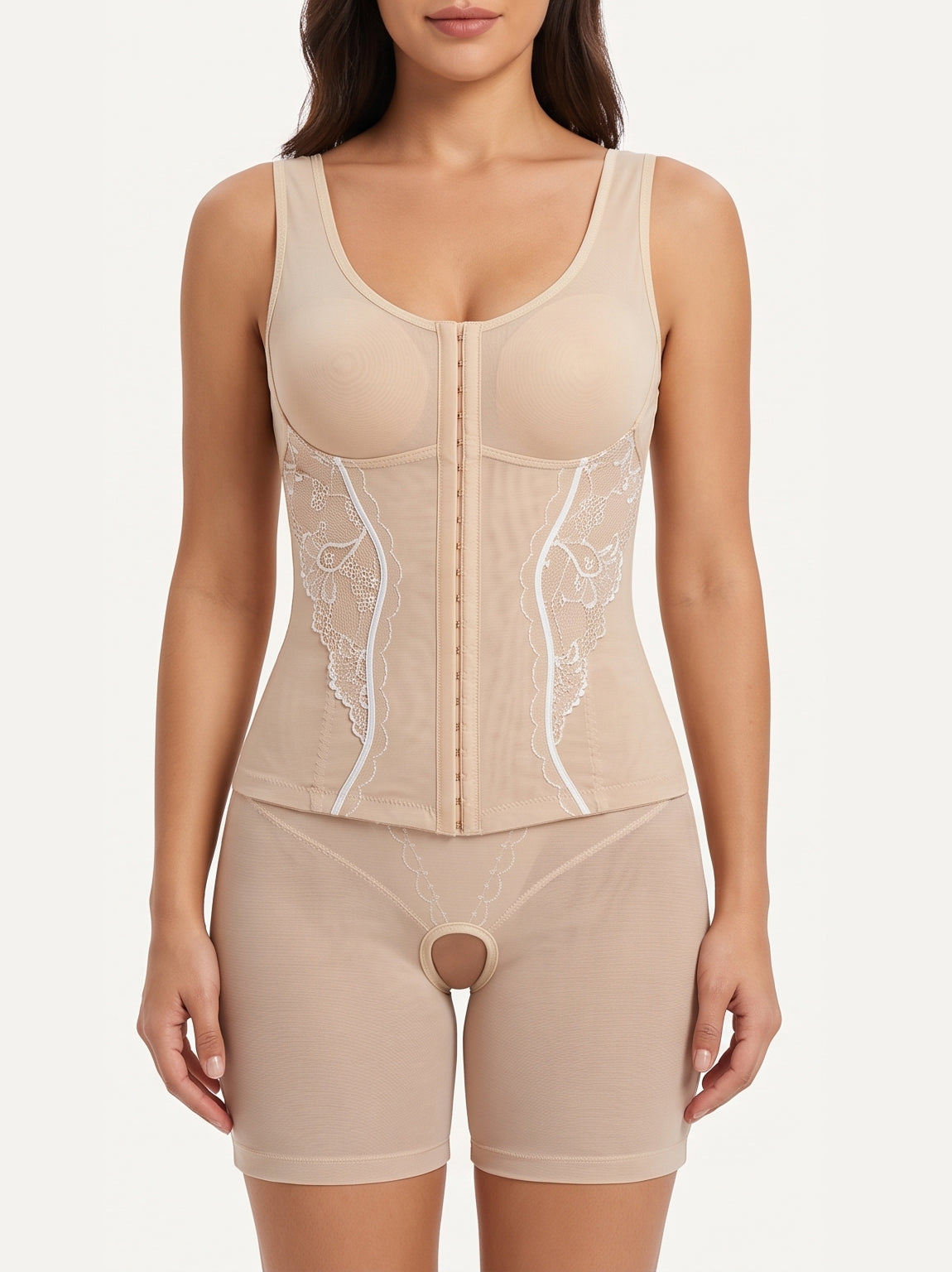 Luxe Lace Sculpt Full Bodysuit with Bust Support