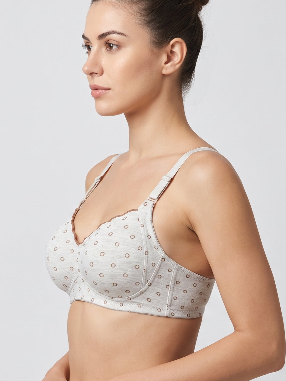 Everyday Comfort Bra - Grey & Brown