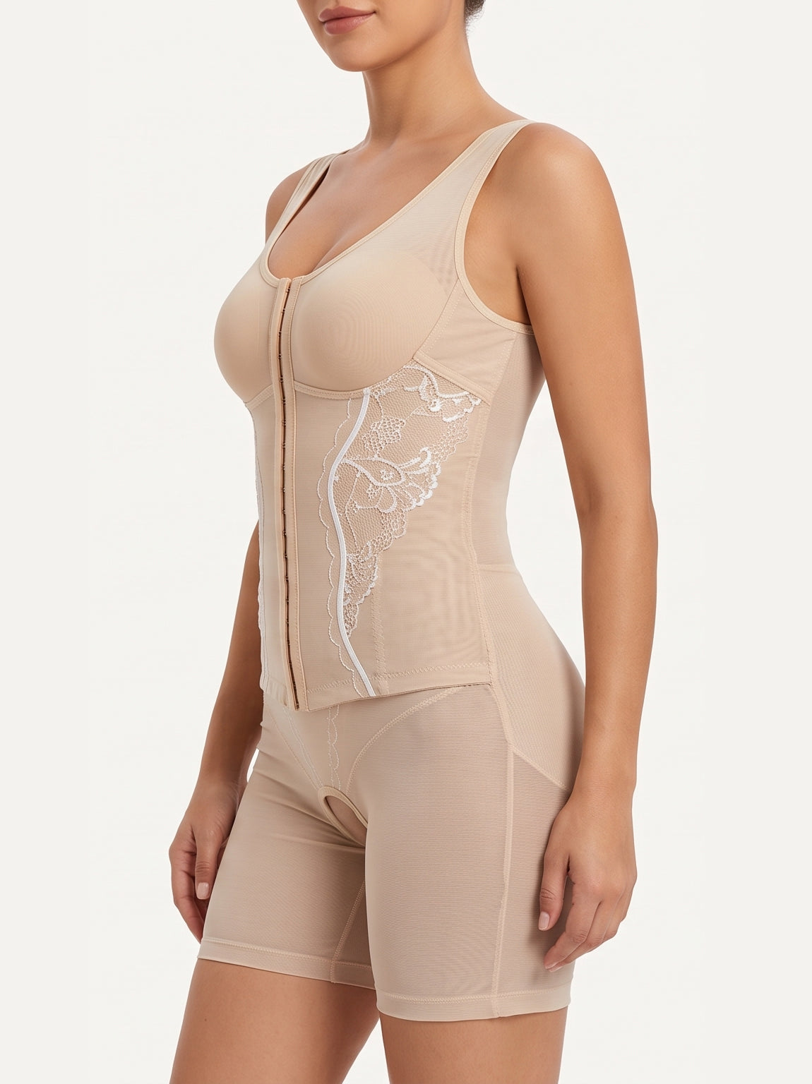 Luxe Lace Sculpt Full Bodysuit with Bust Support