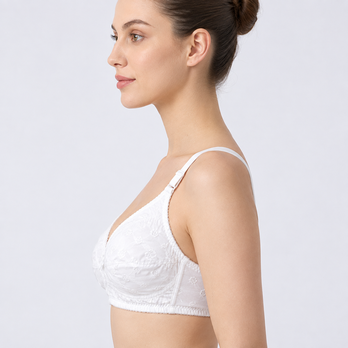 Premium Cotton Everyday Comfort Bra – Full Coverage & Support