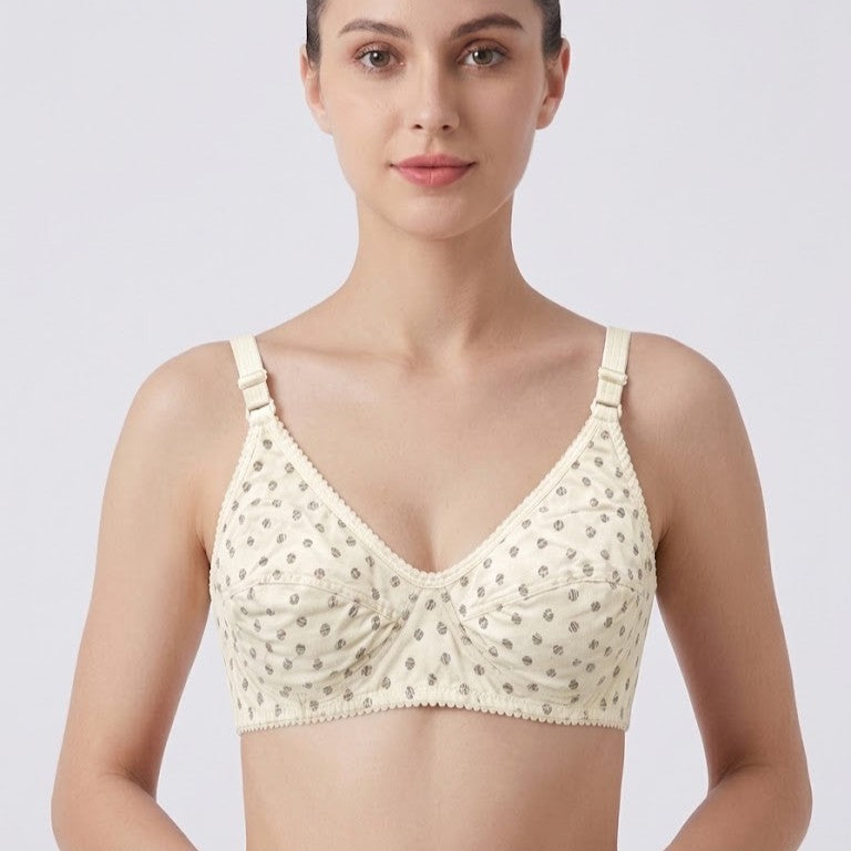 Premium Cotton Everyday Comfort Bra – Full Coverage & Support
