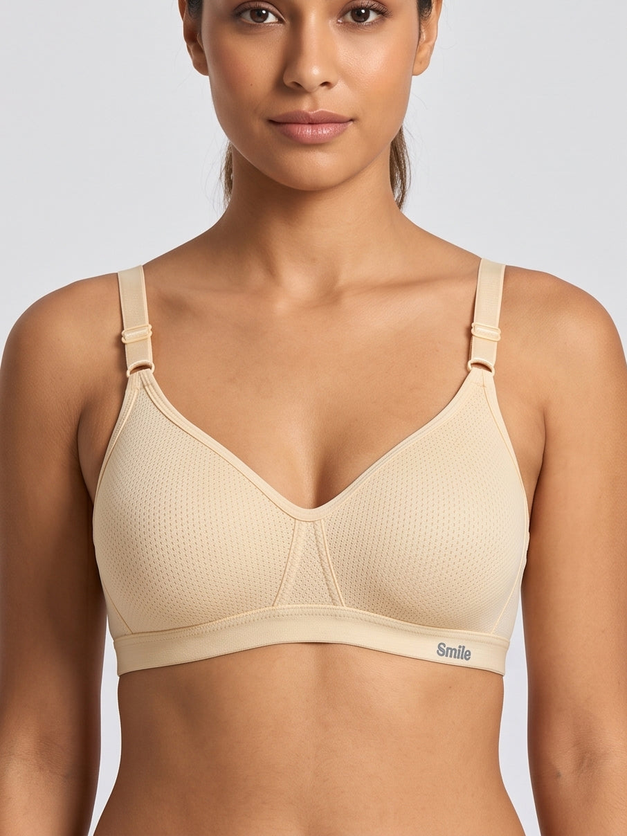 Soft Everyday Wirefree Bra - Beige