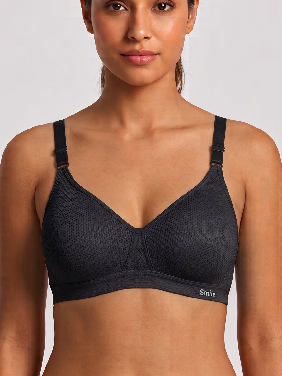 Soft Everyday Wirefree Bra - Black