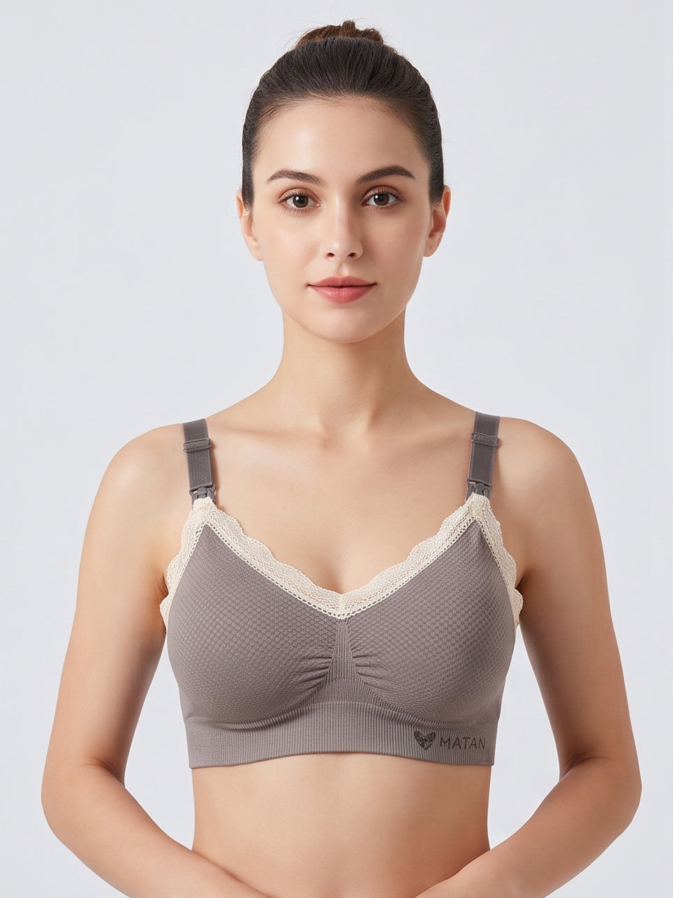 Comfortable Everyday Nursing Bra - Dark Grey