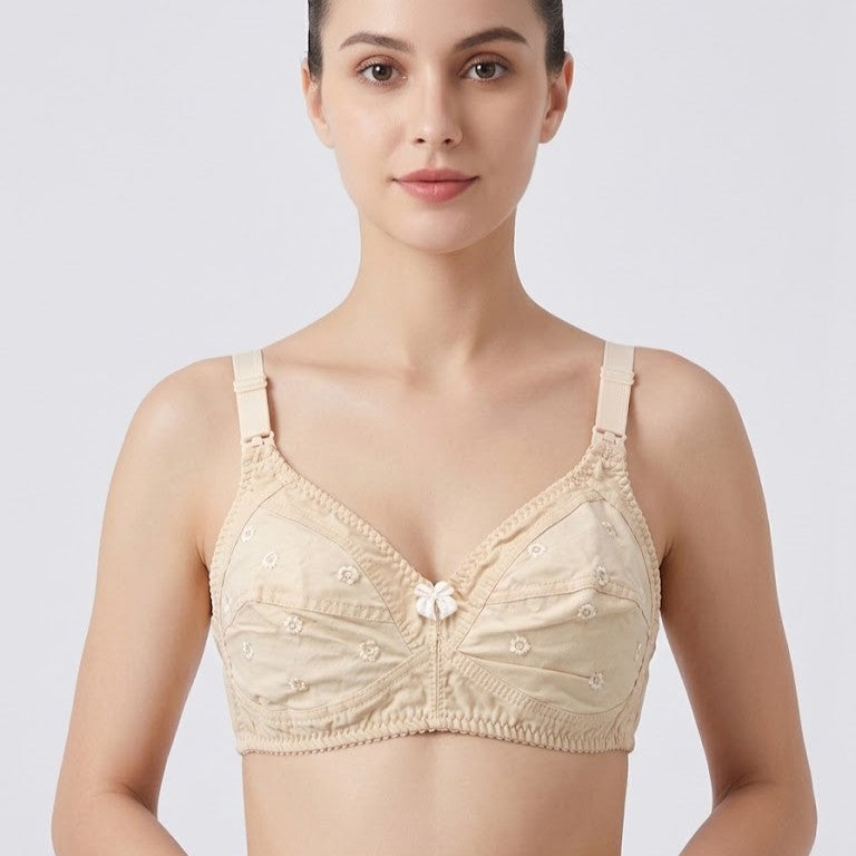 Premium Cotton Everyday Comfort Bra – Full Coverage & Support
