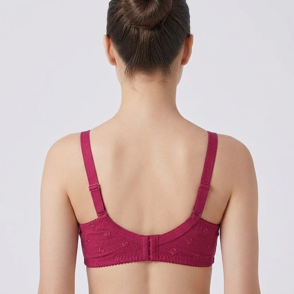 Premium Cotton Everyday Comfort Bra – Full Coverage & Support