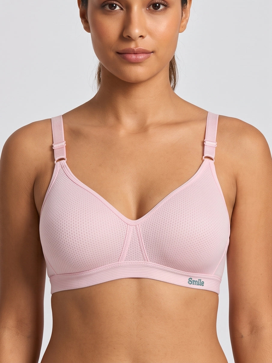 Soft Everyday Wirefree Bra - Pink